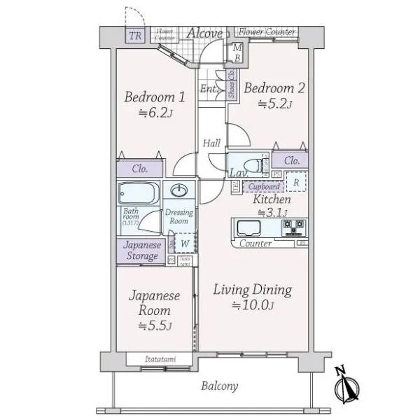 ロイヤル西宮ウイングコート 間取図