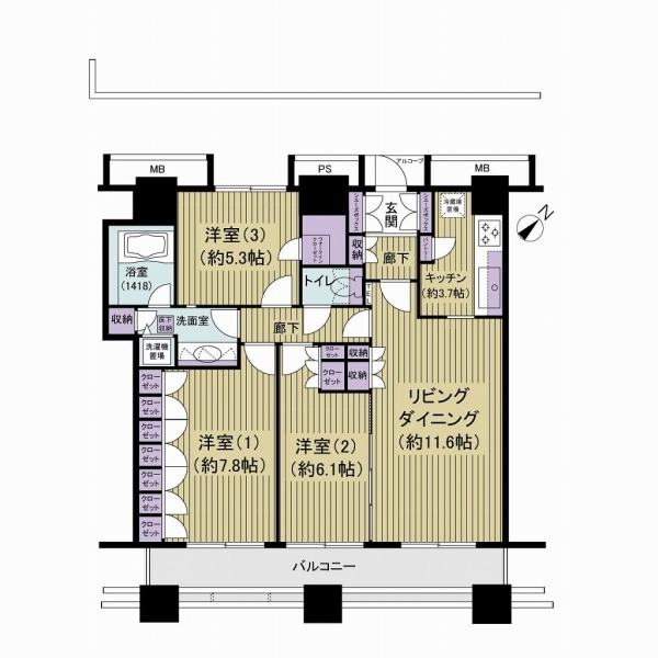 エアレジデンス新浦安 間取図