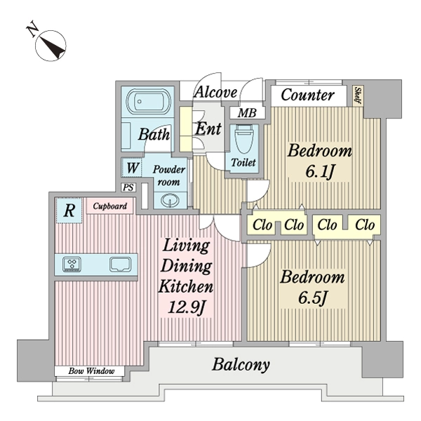 ゼファー一之江 間取図