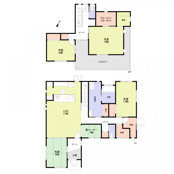 稲城市大丸 間取図