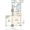 プラウドタワー金町 間取図