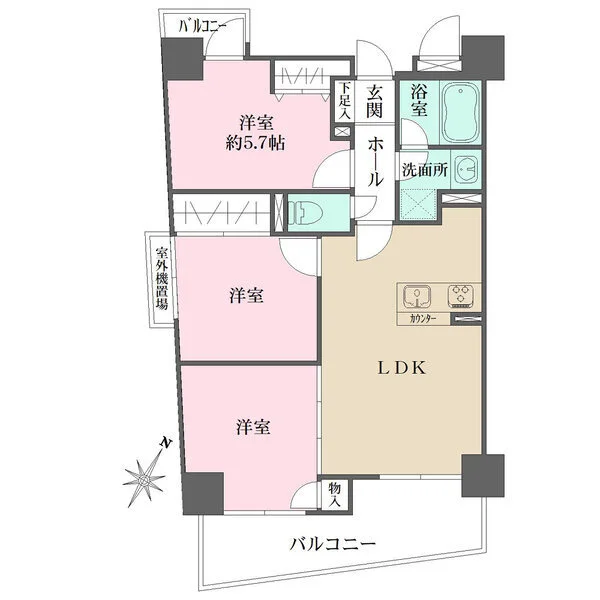シーズ梅田西 間取図