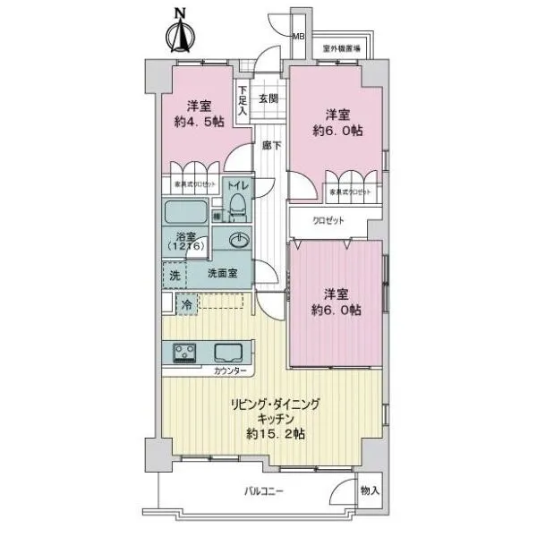 サーパス北山 間取図
