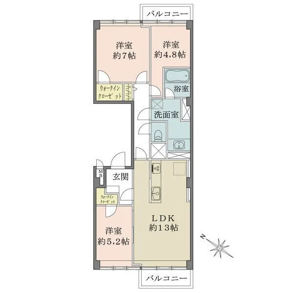 日生住宅目黒マンション 間取図