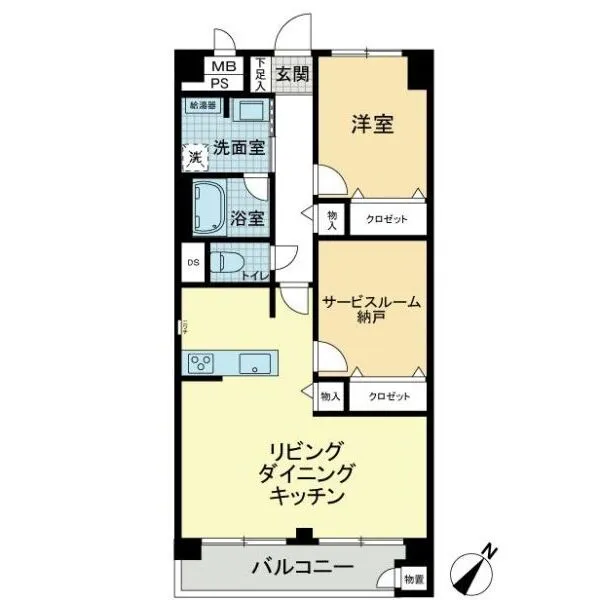 東建金町マンション 間取図