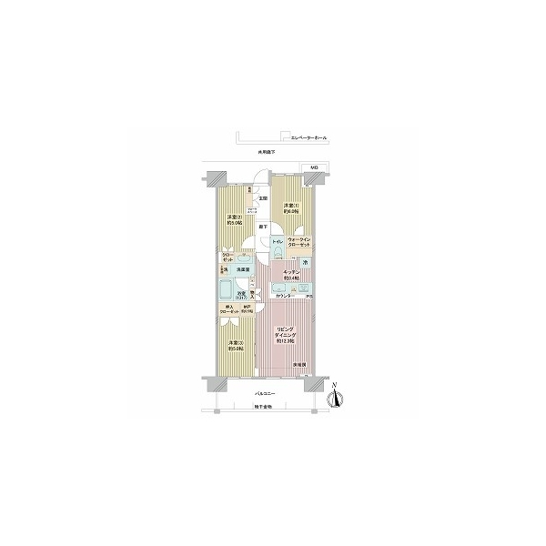 オハナ蕨錦町 間取図