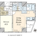 ディアクオーレ白金高輪 間取図