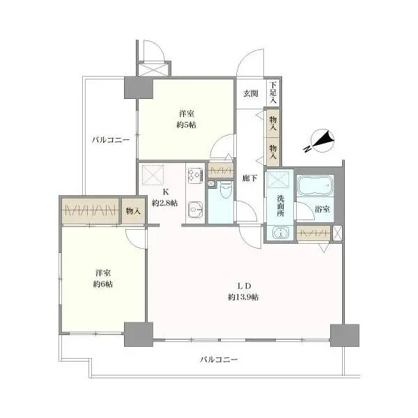 コスモ東山 間取図