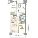 プラウド浦和仲町マークス 間取図
