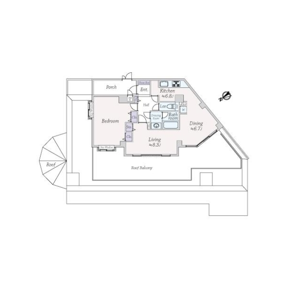 ライオンズガーデン初台 間取図