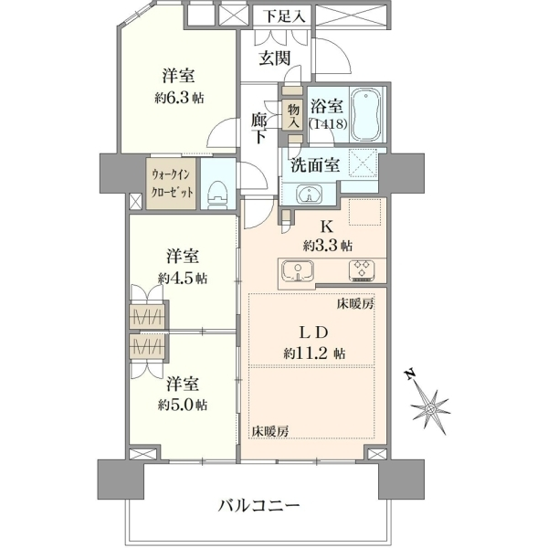 プラウドタワー大泉学園 間取図