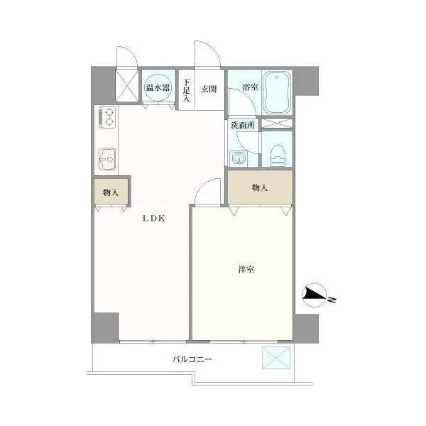 ライオンズマンション太子堂 間取図