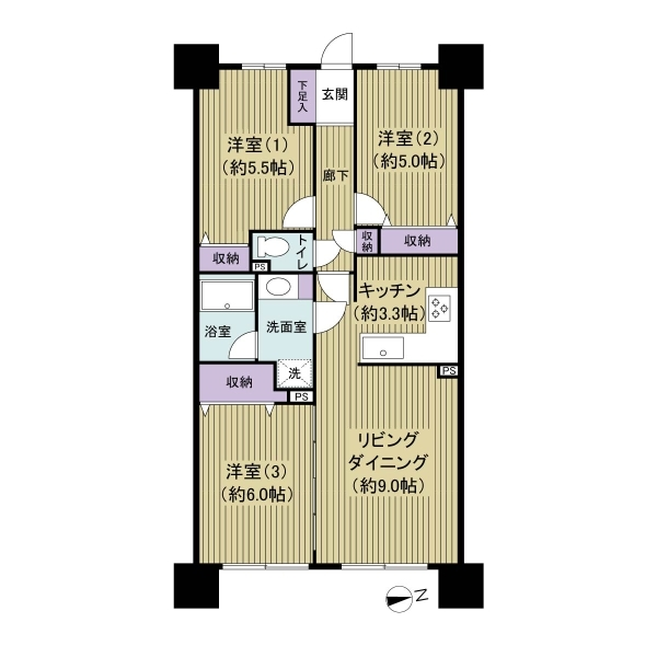 ブライトシティ船橋 間取図