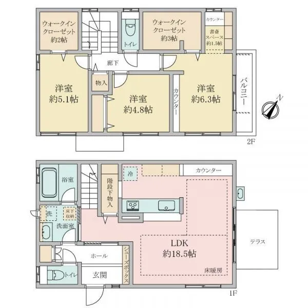 横浜市港南区港南台８丁目 間取図