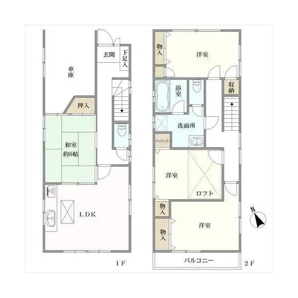 練馬区高松３丁目 間取図