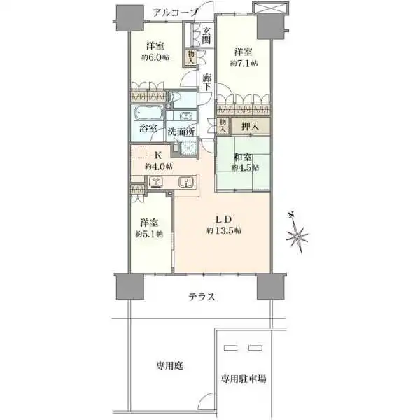 ユトリシア五番街 間取図