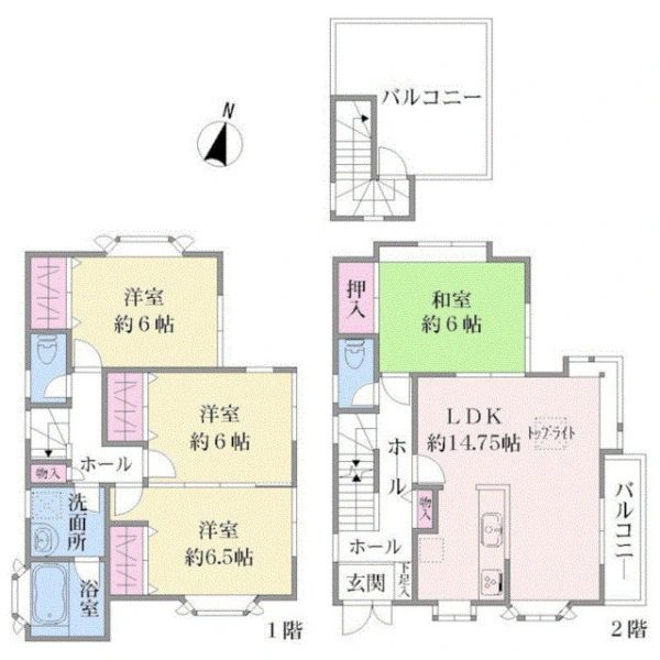 横浜市鶴見区上末吉１丁目 間取図