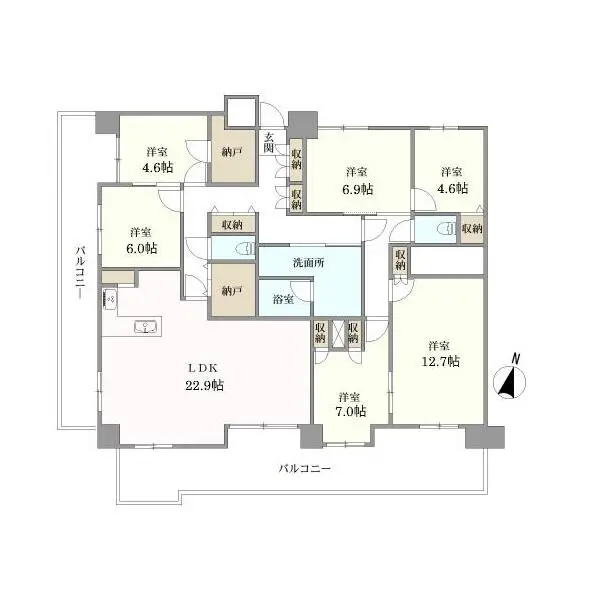 東急ドエル・アルス薬園台公園 間取図