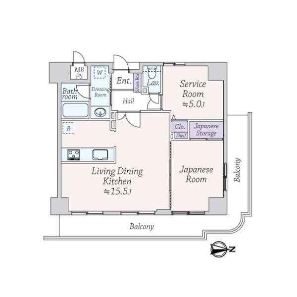ライオンズシティ両国 間取図