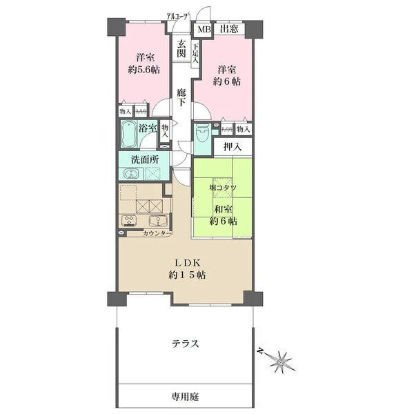 ファミール東灘・北青木 間取図