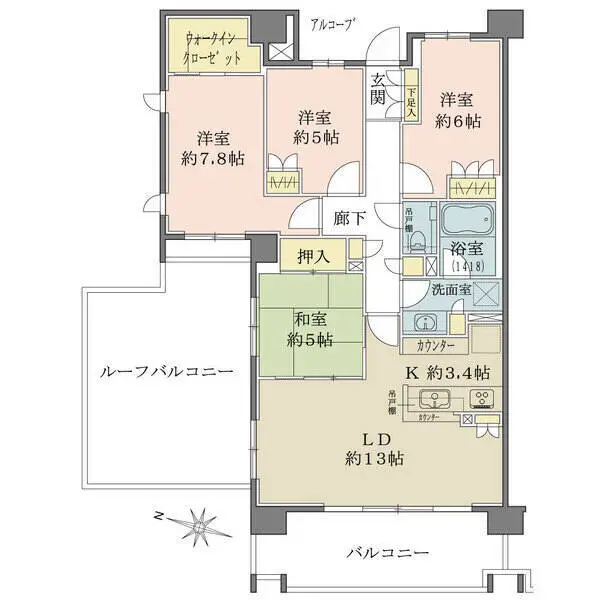 ザ・パークハウス市ヶ尾ウエスト 間取図