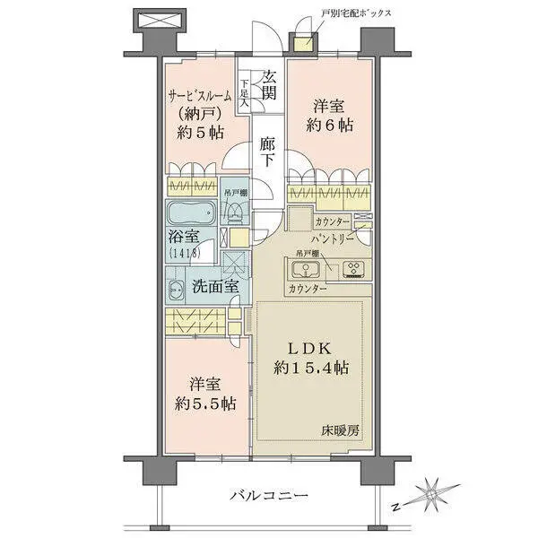 ルネ横浜戸塚 間取図