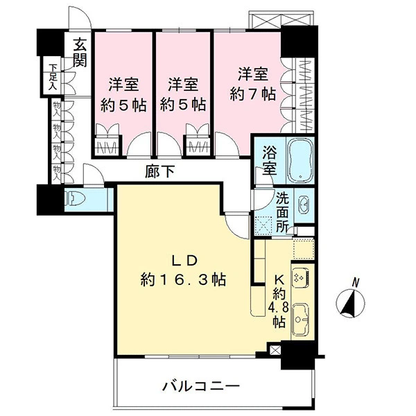 ＴＨＥ　ＫＯＳＵＧＩ　ＴＯＷＥＲ 間取図