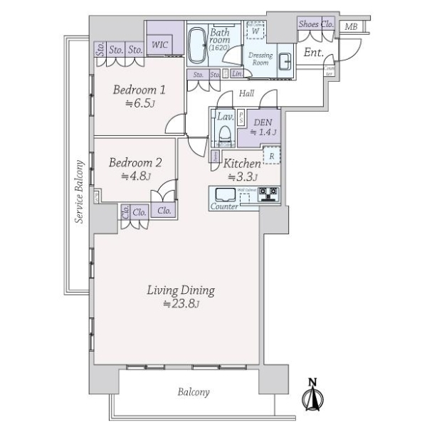ブランズ川口元郷 間取図