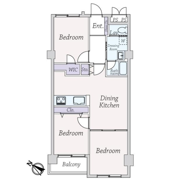 ハイツ烏山 間取図