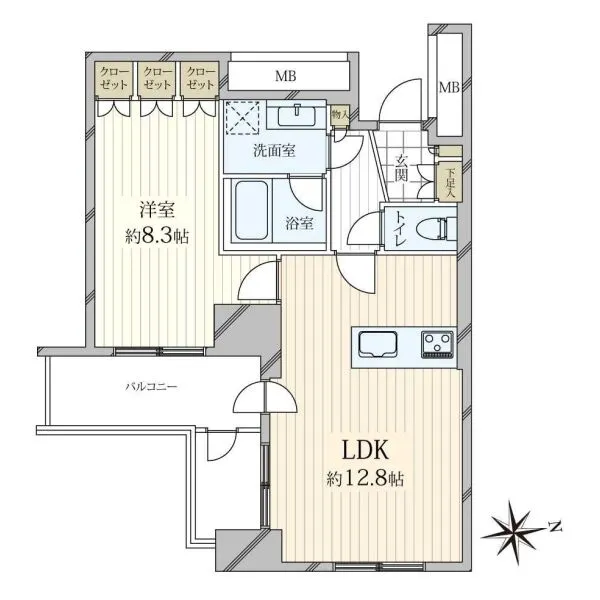 スカイグランデ汐留 間取図