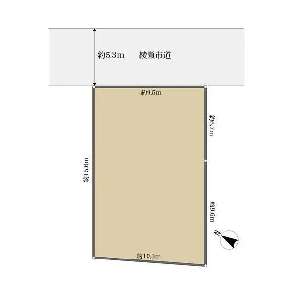 綾瀬市上土棚南１丁目 区画図