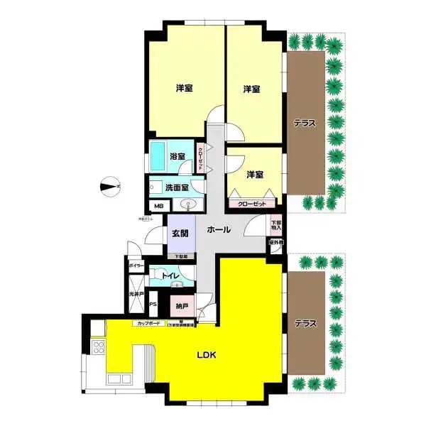 フリックコート 間取図