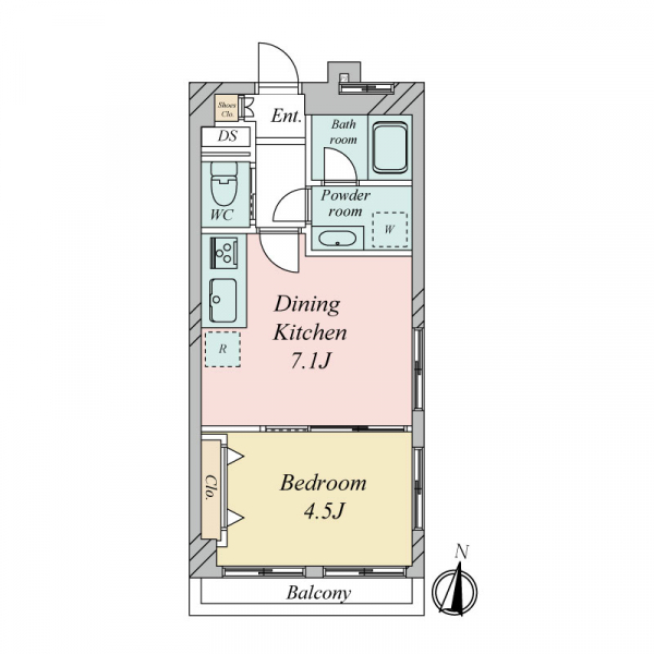 大山台マンション 間取図