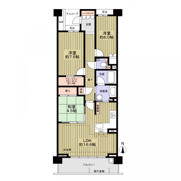 ザ・パークハウス八事月見ヶ岡 間取図