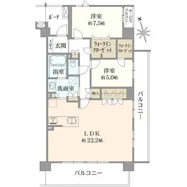 レーベン柏クリスタルアイルハルテラス 間取図