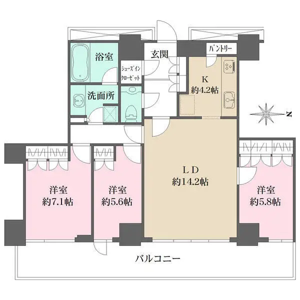 ルネッサンスタワー上野池之端 間取図
