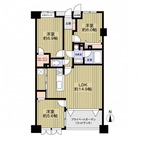 グランシティ戸田 間取図