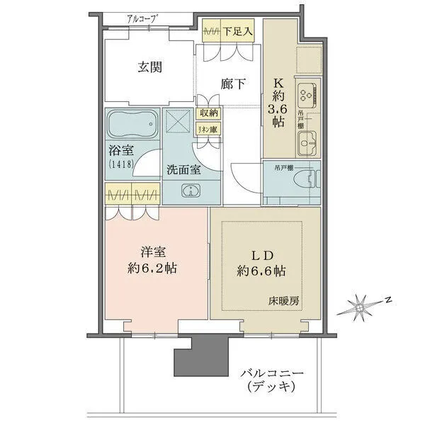 グラングリーン大阪　ＴＨＥ　ＮＯＲＴＨ　ＲＥＳＩＤＥＮＣＥ 間取図