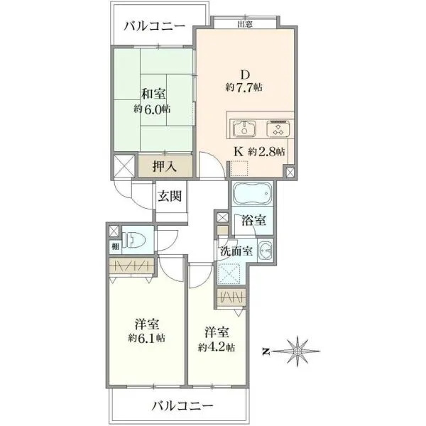 綾瀬ガーデンハウス 間取図