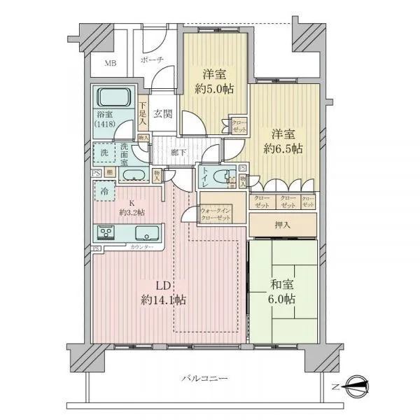 ユニヴェルシオール学園の丘 間取図
