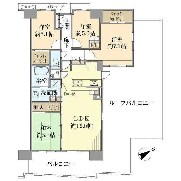 シャリエ多摩境 間取図