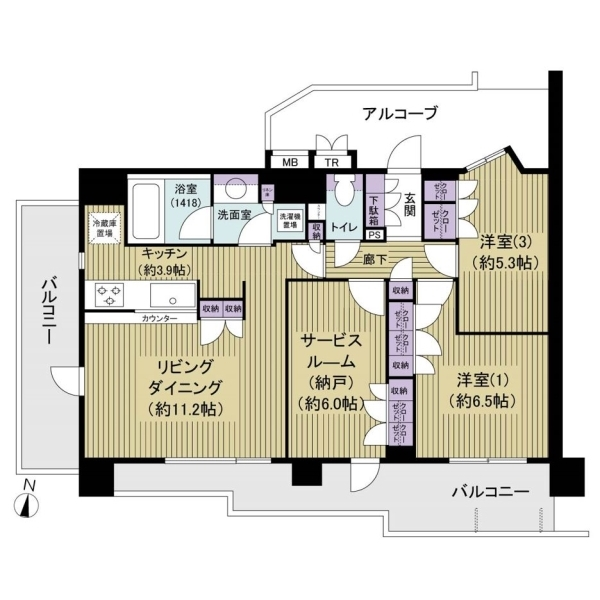 プレシス小岩イーズ 間取図