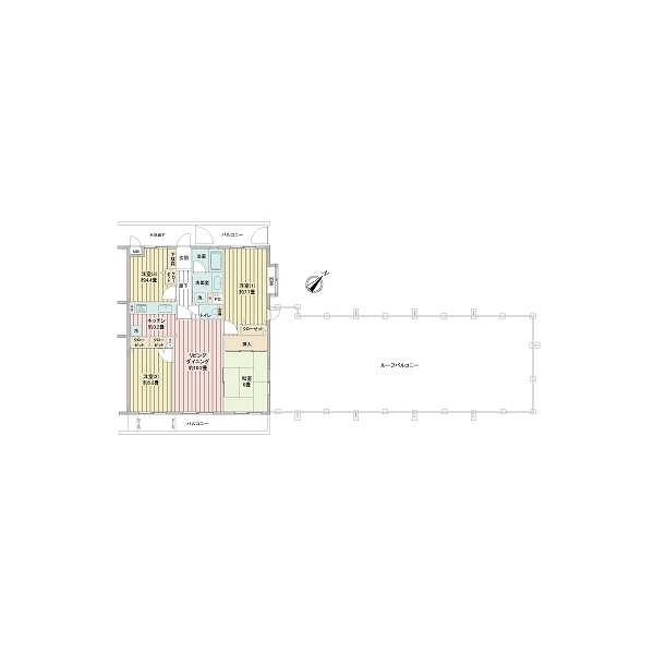 コスモ鳩ケ谷ファーストヴィラージュ 間取図