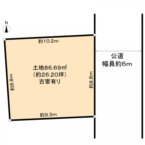 京都市右京区太秦組石町 間取図