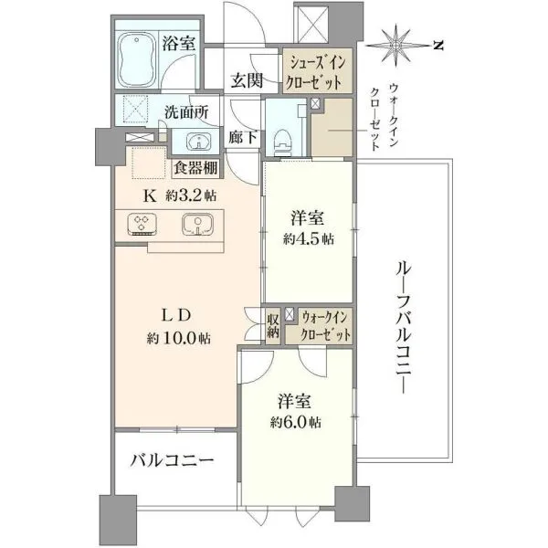 グランツオーベル中野 間取図