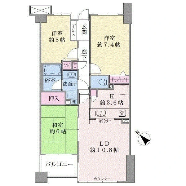 グレーシア横濱片倉 間取図