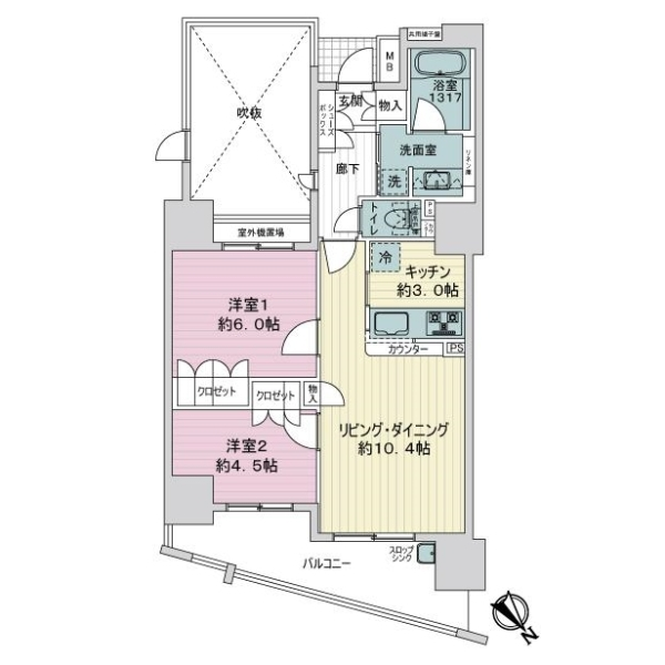ルネコーディス西巣鴨 間取図
