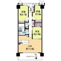 森都ＯＳＡＫＡウエストヴィル 間取図