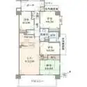 オーベル豊田旭が丘壱番館 間取図