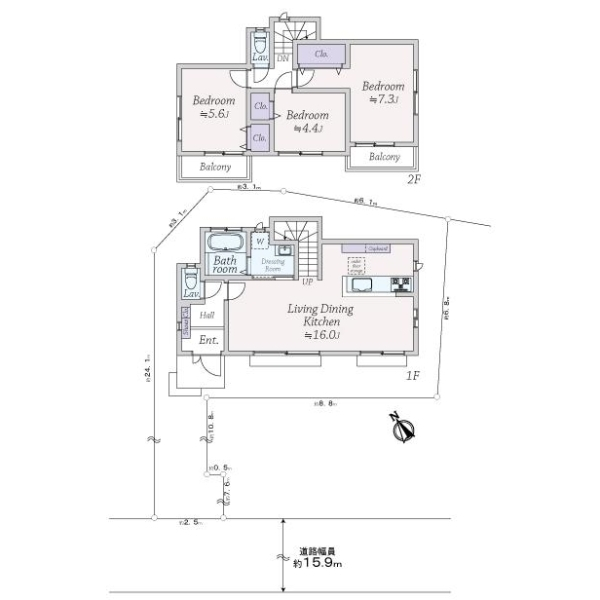 調布市西つつじケ丘４丁目 間取図